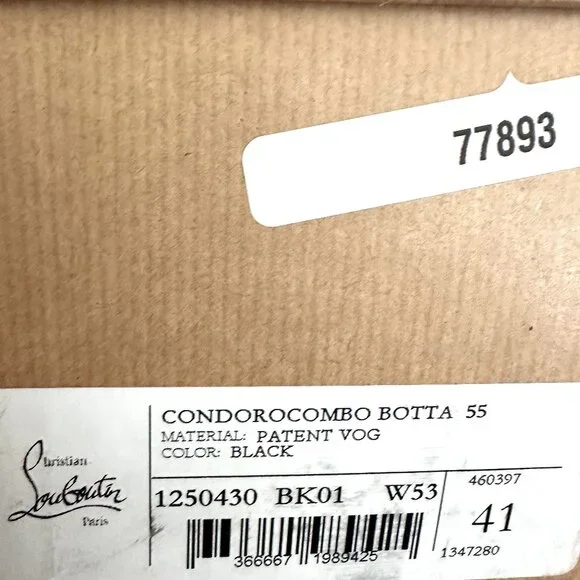 Christian Louboutin CONDOROCOMBO BOTTA 55 Tall Knee High Boots Heels